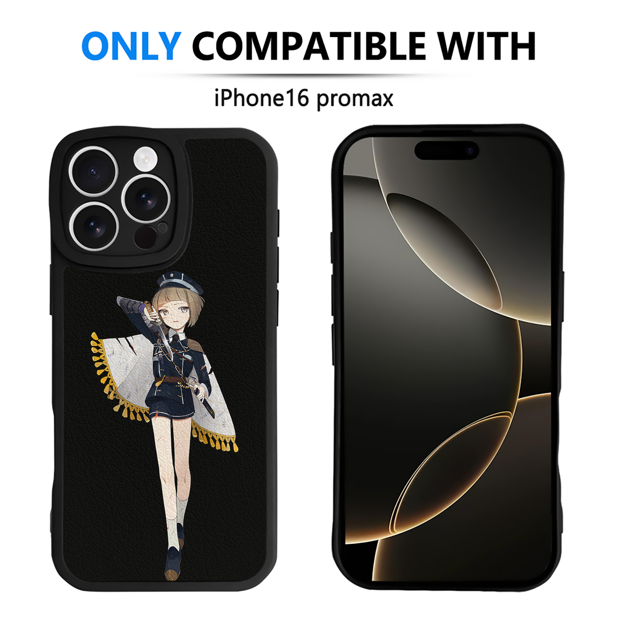 （画像用） 刀剣乱舞 Touken Ranbu 【iPhone 16シリーズ対応】シリコンスマホケース（レザー調） 材質：シリコン